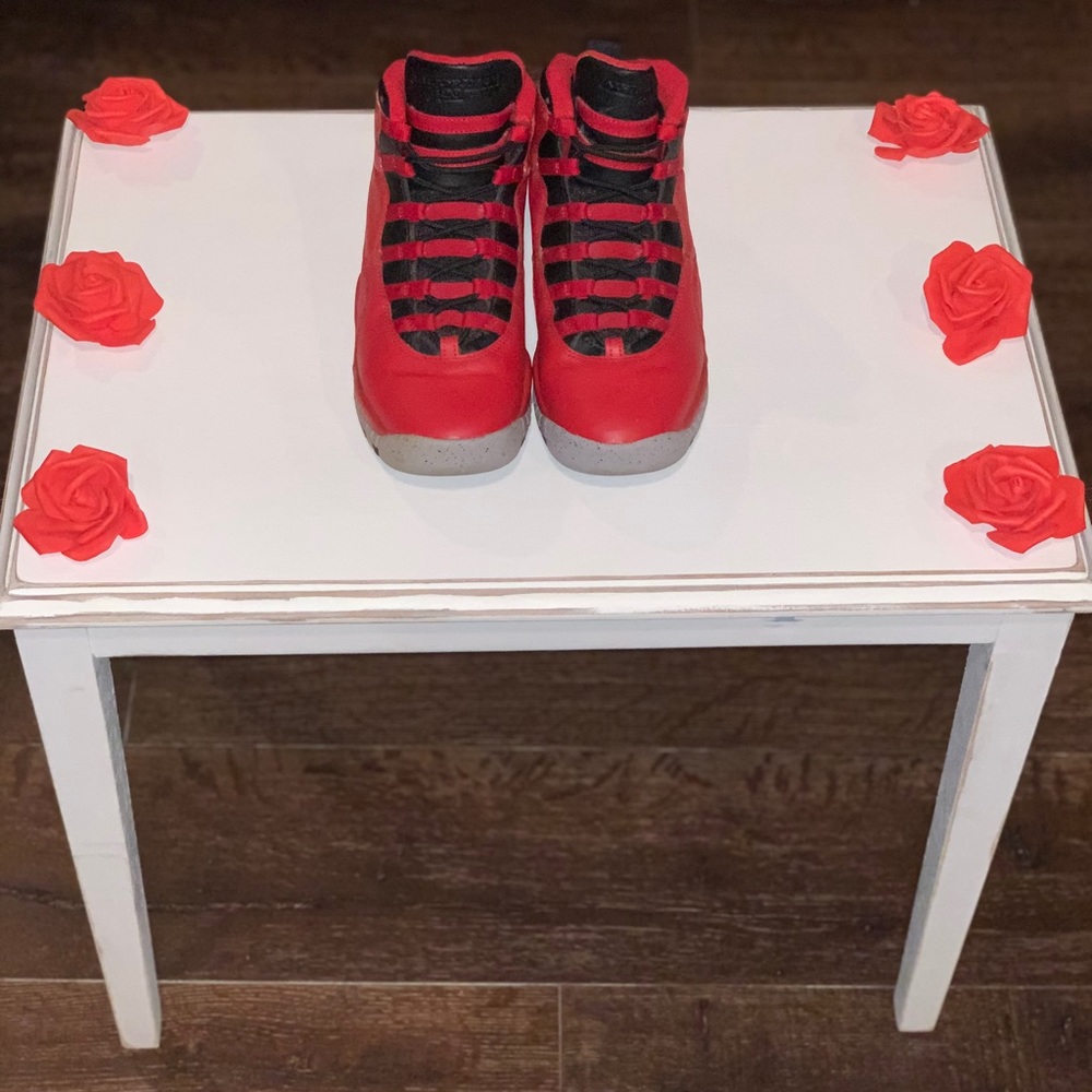 Red and Black Jordan's
